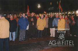 Miembros UGT Castilla y León en una manifestación o en el inicio de una huelga en Valladolid