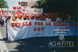 Huelga general y manifestación el 20 de junio de 2002 en Sevilla