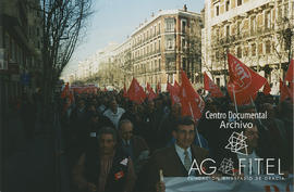 Concentración frente a la la sede del Partido Popular en la calle Génova