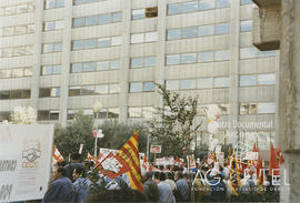 Manifestación por la perdidia de puestos de trabajo en Endesa Andalucia