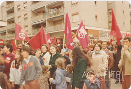 Manifestación de los trabajadores de ITT por la defensa de sus puestos de trabajo