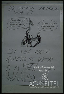 Dibujo de campaña de UGT