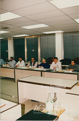 Representantes de UGT-Metal en la última reunión de la mesa de negociación de la CSI