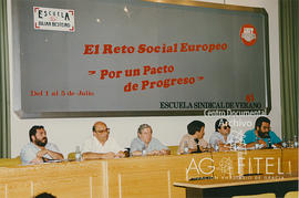 Cursos de la Escuela Sindical de Verano de UGT de 1991 «El Reto Social Europeo»