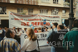 Protesta de la Federación Asturiana de la Madera, Construcción por la salud y la seguridad