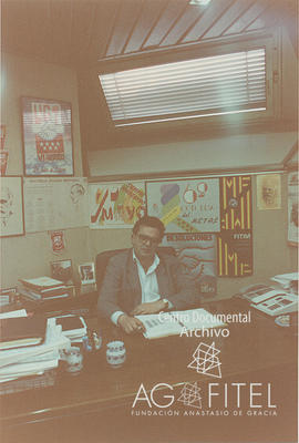 Retrato del secretario general de UGT-Metal Madrid Jesús Ramírez Tomás en su despacho