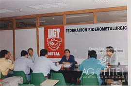 Reunión de zona previa a elecciones sindicales 1995