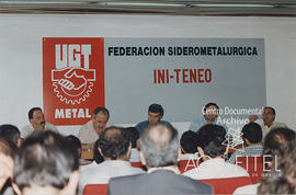 Reunión de delegados de UGT-Metal para tratar sobre la desaparición del INI y la creación de la  SEPI