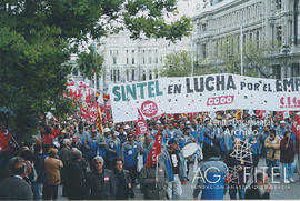 Manifestación del 1º de mayo por las calles de Madrid