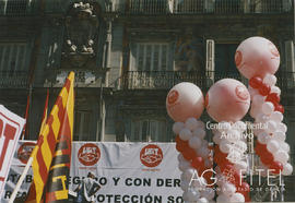 Concentración de delegados sindicales en Madrid