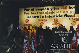 Manifestación &quot; Por el empleo y las 35 horas. Por los trabajadores en paro. Contra la injust...