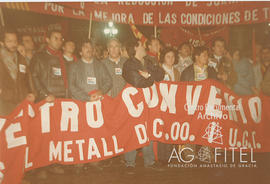 Manifestación metalúrgica en Cataluña