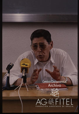 Rueda de prensa conjunta de FEMCA-UGT y FECOMA CCOO para la convocatoria de huelga.  Manuel Garnacho Villarrubia