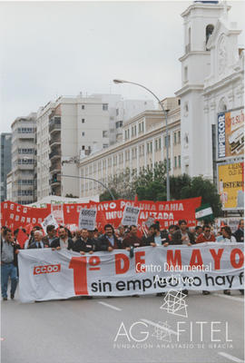Manifestación del 1º de Mayo de 1993 en Cádiz