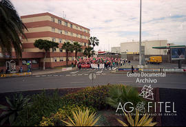 Manifestación de UGT, FSOC y CCOO en las Palmas de Gran Canaria por un convenio digno en siderome...