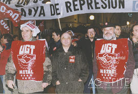 Manifestación de los trabajadores de Zardoya Otis por un convenio digno