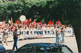 Manifestación trabajadores de Sintel por el mantenimiento de sus puestos de trabajo