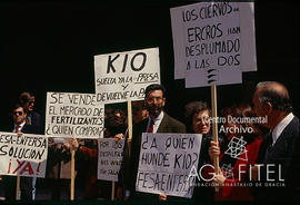 Protestas contra el grupo KIO