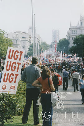 Manisfestación contra la reforma del desempleo, conocida como &quot;Decretazo&quot;