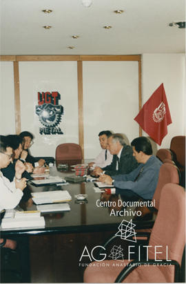 Reunión de miembros de UGT-Metal con una delegación asiática