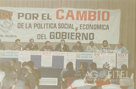 Presentación de la huelga general del 14 de diciembre de 1988 en Valencia