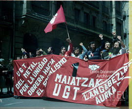 Manifestación del 1º de Mayo de 1978 en San Sebastián