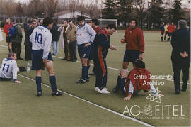 Partido de fútbol entre el equipo patrocinado por el Instituto de Formación y Estudios Sociales y el de MCA-UGT