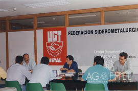 Reunión de zona previa a elecciones sindicales 1995