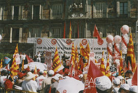 Concentración de delegados sindicales en Madrid